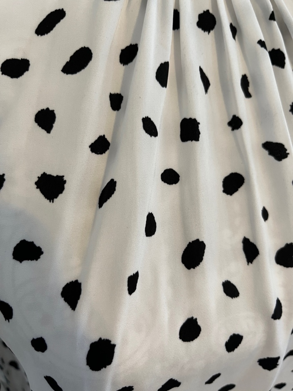 Size S Polka Dot High-Neck Blouse - White/Black Madison d’Amelie - Picture 4 of 10